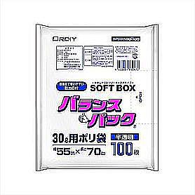 バランスパックSOFTBOX 30L 半透明 100P 0.013mm