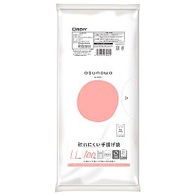 asunowa 破れにくい手提げ袋 コンパクト LL/45号 乳白 100P